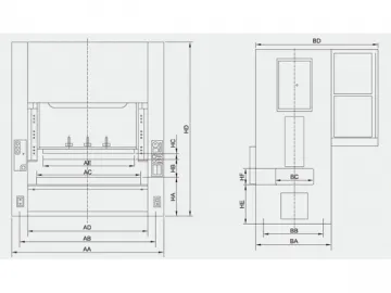 H Frame Double Crank Press (160-600 Tons), APE Series