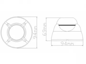 6806C 600TVL CCTV Camera