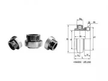 NA200 Insert Bearings with Eccentric Locking Collar