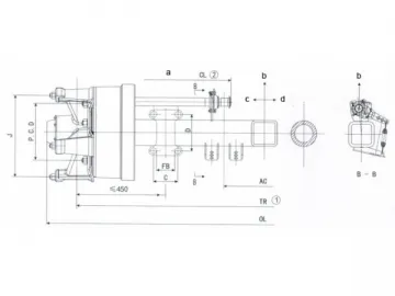 High Strength Spoked Trailer Axle