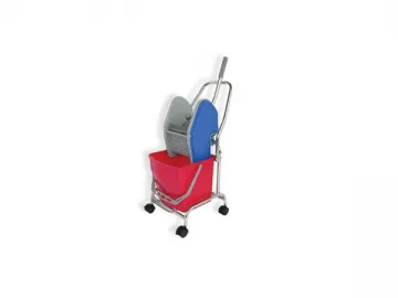 Down-press Single Mop Wringer Trolley