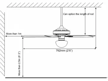 30" Ceiling Fan