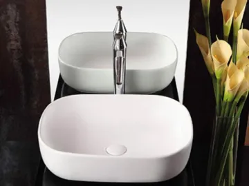 Ultra-Thin Edge Countertop Ceramic Basin