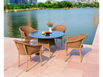 Stone Outdoor Furniture (Rattan Chair)