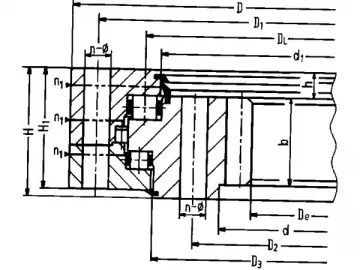 Three-Row Roller Slewing Bearing (Internal gear)