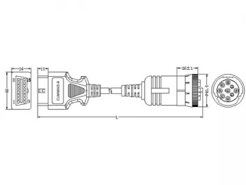 Cummins 9-Pin Cable