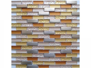 Stainless Steel Glass Mosaic Tile