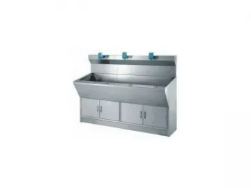 Three Faucet Inductive Hand Sink