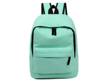 CBB2350-1 Canvas School Bag, Pure Color Teenager School Backpack