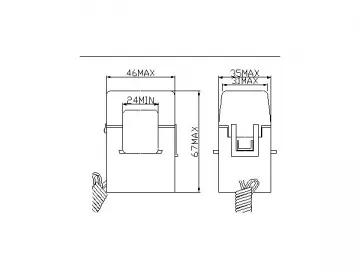 T24 Mini Split Core Current Transformer