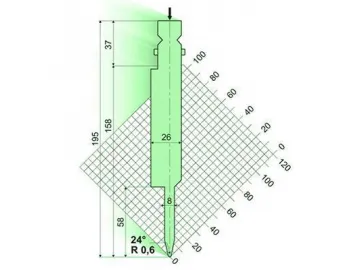 24° Punches/top-tools, Amada Press Brake Tooling