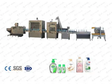 Shampoo / Hand Wash Gel Filling &amp; Packaging Line