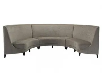 Wood Fabric Corner Sectional Sofa