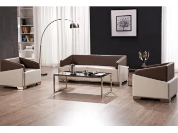 Modern Office Leather Couch