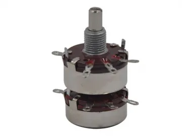 30mm Metal Shaft Multi-Gang Rotary Potentiometer, WTH118-2