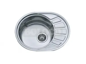 BL-904 Stainless Steel Drainboard Single Bowl Kitchen Sink