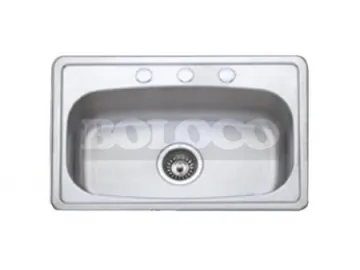 BL-607 Single Bowl Stainless Steel Kitchen Sink