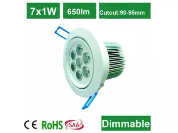 DL09106 7x1W High Power LED Downlight