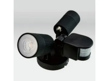 SC-K107 Two Light Directional LED Spotlight with Sensor, 2*10W/2*8W Aluminum Wall Mounted Spotlight