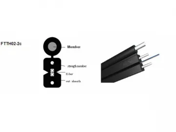 FTTH02-2C Fiber Optic Cable