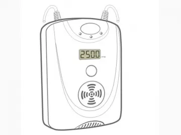 Combustible Gas Detector With LED Display