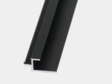 Aluminum Continuous Cabinet Door Handle, L-shaped Section