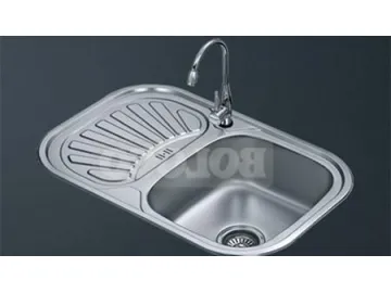 BL-881B Single Bowl Bright Annealed Finish Stainless Steel Kitchen Sink