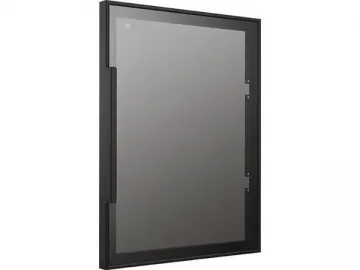 Slim Aluminum Frame Glass Door 25 Minimalist