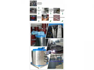 Seawater Flake Ice Evaporator