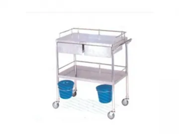 Two Drawer Medical Trolley