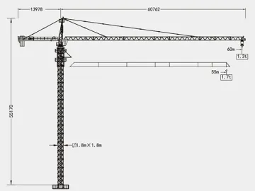 Hammerhead Tower Crane, QTZ100(6013)