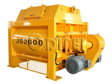 JS Series Double Shaft Concrete Mixer