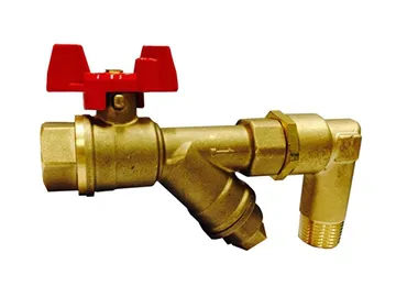 Brass Y Strainer/Ball Valve Combination