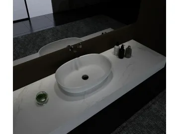 Solid Surface Freestanding Bathroom Basin PS-2230