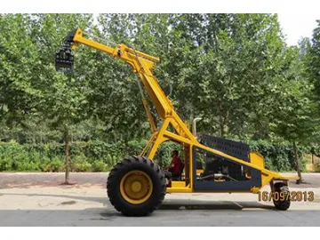 3-Wheel Wood Log Grapple Loader