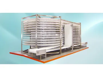 Spiral Cooler and Conveyor