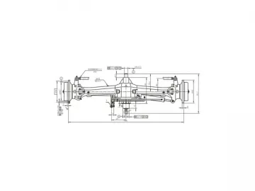 80-90 Horsepower Tractor Front Axle