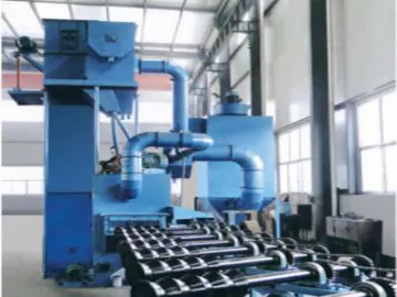 QG Series Roller Conveyor Steel Pipe Inner/Outer Wall Shot Blasting Machine