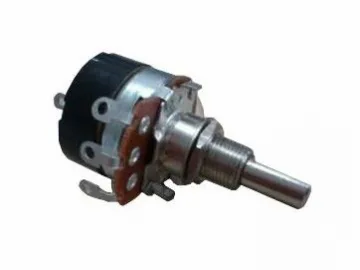 24mm Metal Shaft 500 ohm Rotary Potentiometer with on/off Switch,WH138-1AK-M