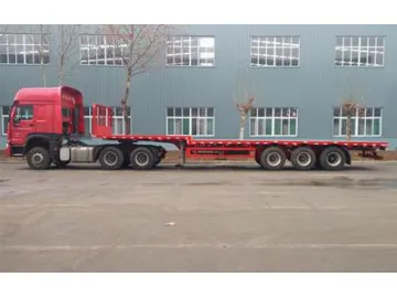 30T-60T Steel Flatbed Trailer