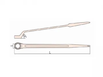 154 Non Sparking Box Construction Wrench with Pin