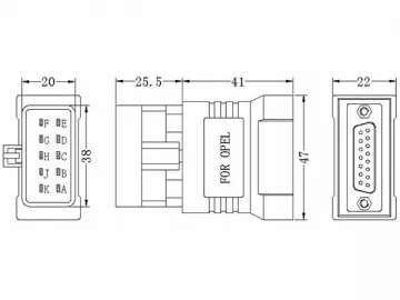 Opel 10-Pin Adapter