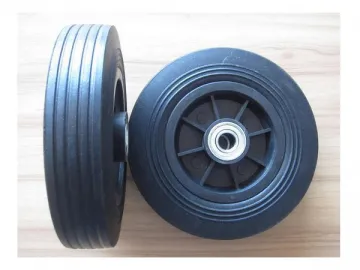 8″ Solid Flat Free Wheel