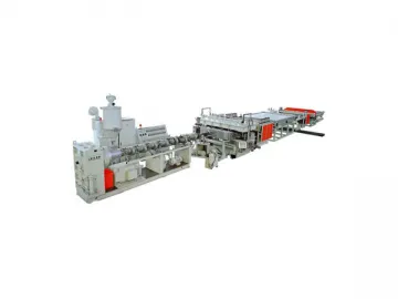 PP PE PC Hollow Profile Sheet Production Line