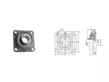 UCF200 4 Bolt Flange Bearing Units