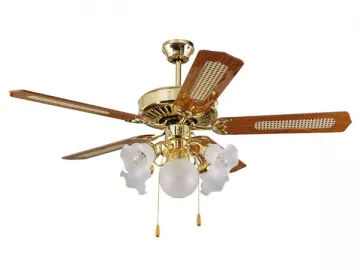 CT52513 52 Inch 5 Wooden Blade Ceiling Fan