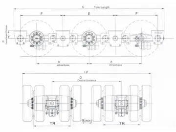 Three-Axle Cantilever Suspension