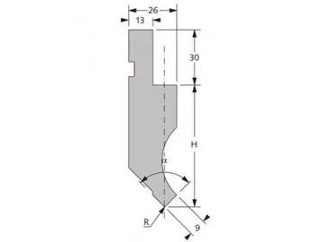 88°Punches/top-tools, Amada Press Brake Tooling