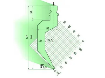 80° Punches/top-tools, Amada Press Brake Tooling