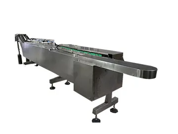 Automatic Biscuit Turn-Over &amp; Automatic Biscuit Flap Up Feeding To Packing Machine